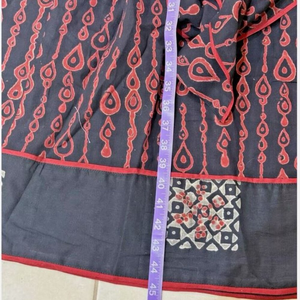 Brand new tuckernuck Sue Sartor red & black contrast print Dress - Picture 5 of 8